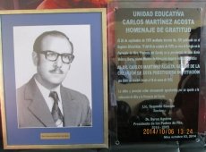 Homenaje póstumo al Dr. Carlos Martínez Acosta