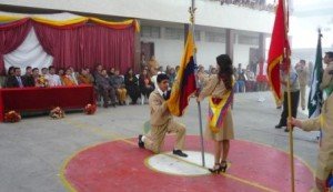 Juramento a la Bandera en el Colegio Carlos Martínez Acosta 2010