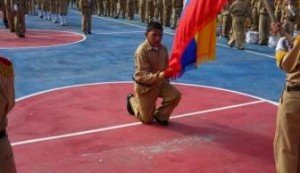 Juramento a La Bandera en la Escuela Gral. Rafael Arellano – 2010