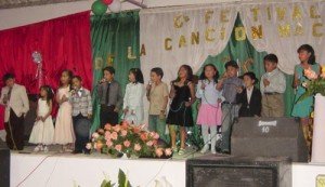 Sexto Festival de la Canción Nacional organizado por la Escuela Gral. Rafael Arellano