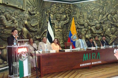 Posesión de nuevas autoridades del Gobierno Municipal del Cantón Mira para el período 2009 – 2013