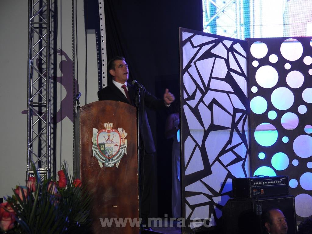 Apertura del acto por el Dr. Walter Villegas Alcalde de Mira