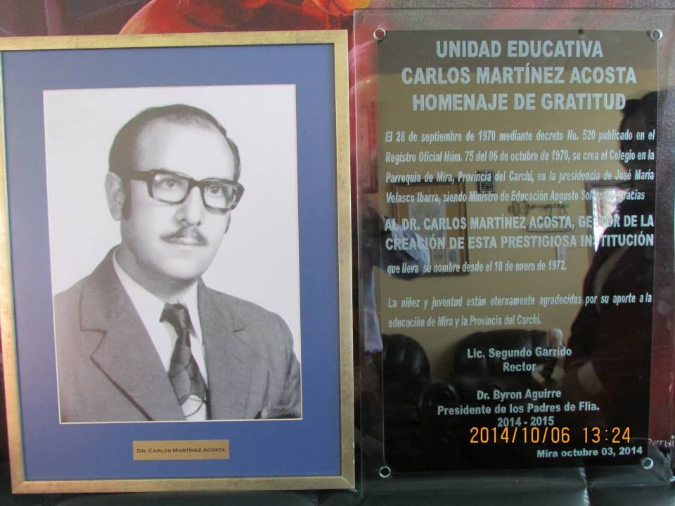 Homenaje póstumo al Dr. Carlos Martínez Acosta