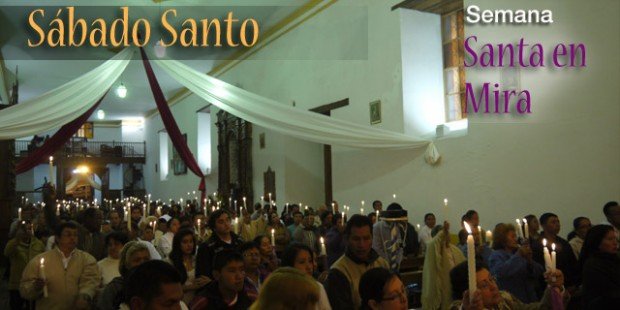 Los mireños con devoción y fe participan del Sábado Santo